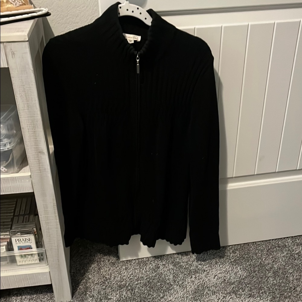 Black Zip-Up cardigan